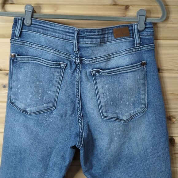 Judy Blue womens Jeans 30 Blue Relaxed Fit Distressed Medium Wash - Picture 5 of 11